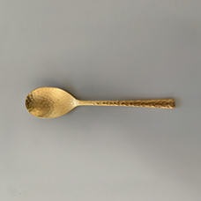 P Gold Dinner Spoon by Wasabi Cutlery